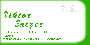 viktor salzer business card